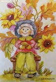 Olga Zakharova Art - Greeting Card - Happy Autumn
